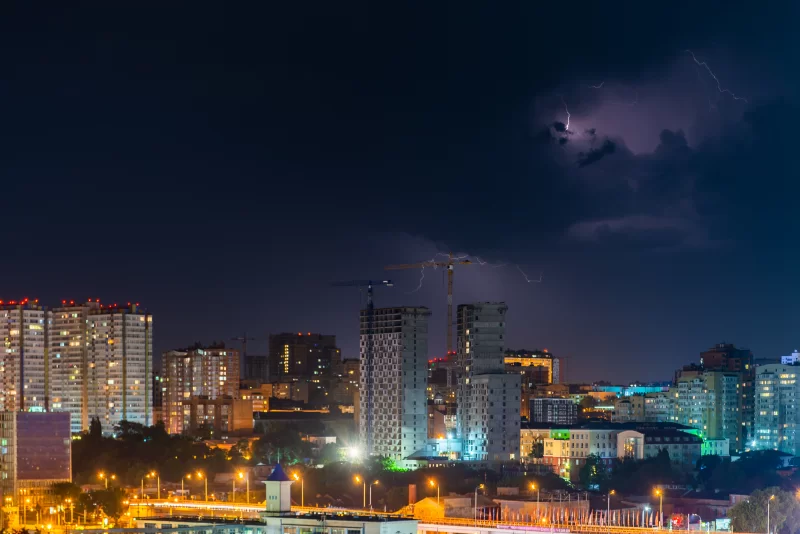 Гром, молния и шторм