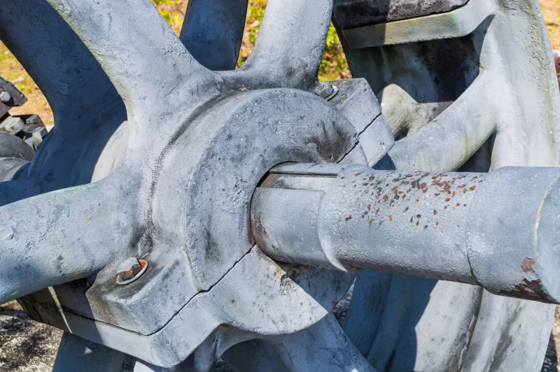 Крупный план промышленного горнодобывающего оборудования