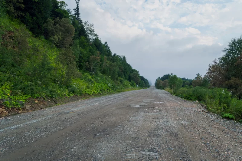 Дорога в облака, плохая погода