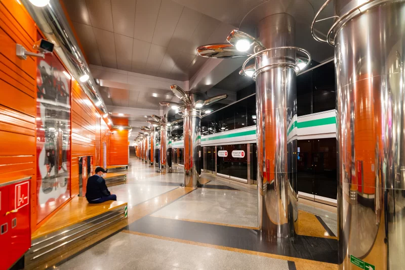 Интерьер станции метро Беговая