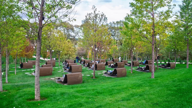 Relaxing Daybeds in Galitsky Park