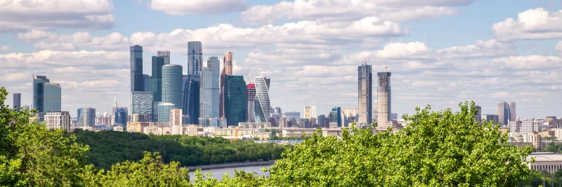 Москва-Сити - вид на небоскребы