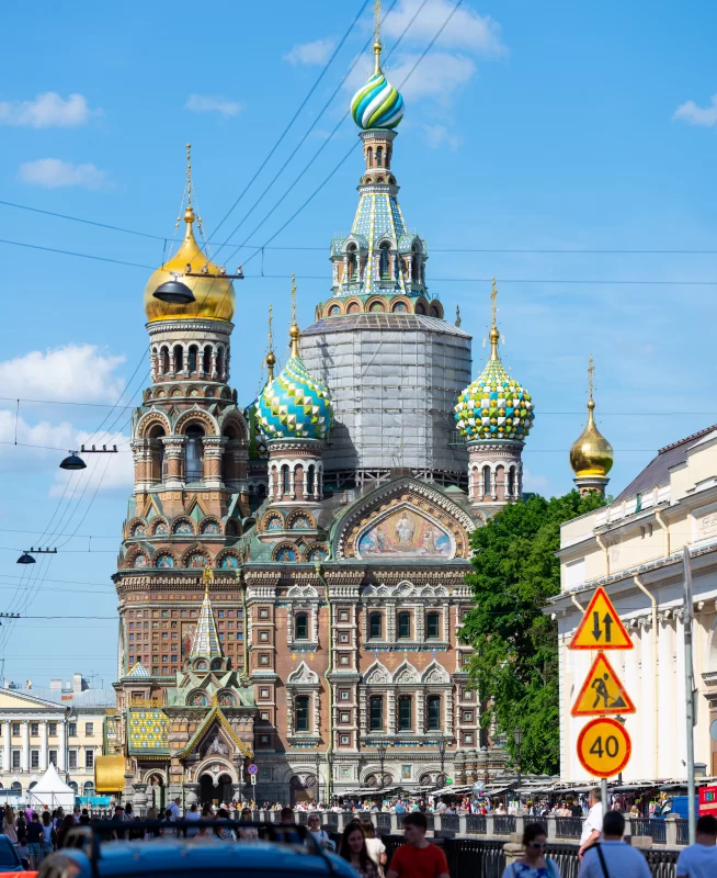 Санкт-Петербург, Россия, 5 июня 2021 г.: Храм Спаса на Крови