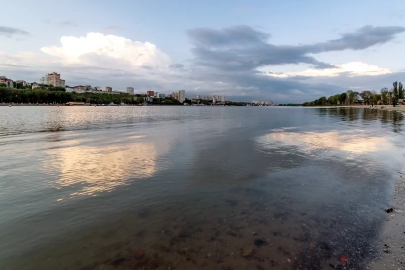 Rostov-on-Don River View at Sunset