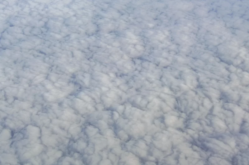 Небесный пейзаж, вид из самолета