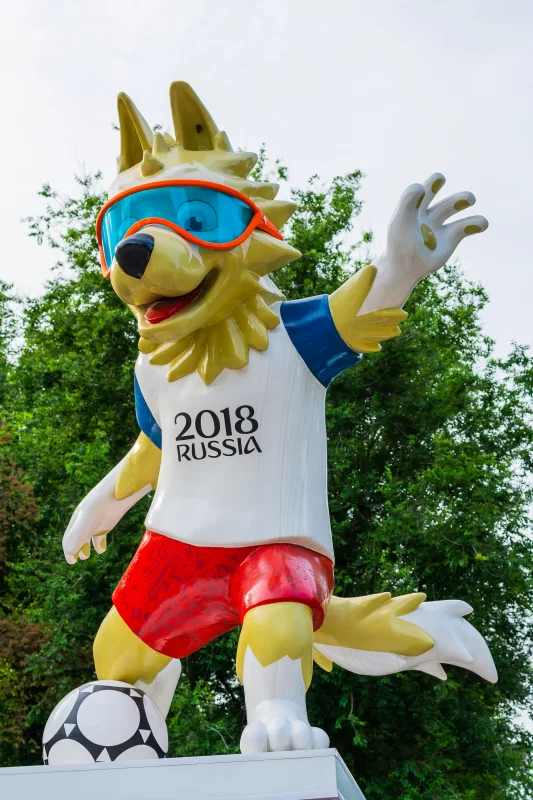 Забивака, талисман Чемпионата мира по футболу FIFA 2018 в Ростове-на-Дону