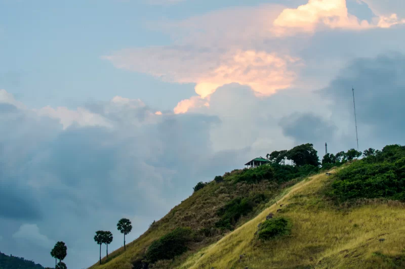 Serenity at Hilltop Sunset