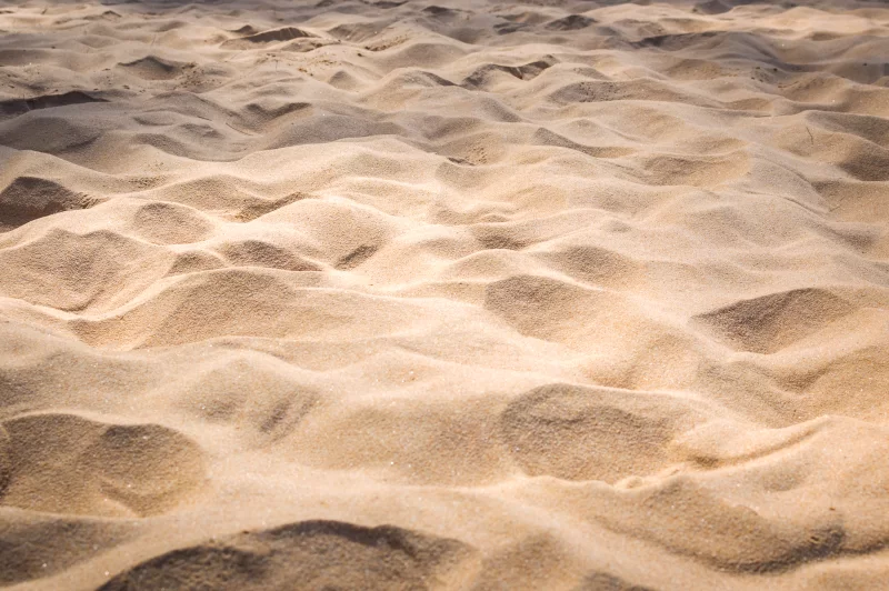 Wavy Sand Texture on Beach