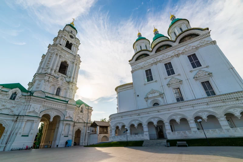 Cathedral and Bell Tower in Astrakhan