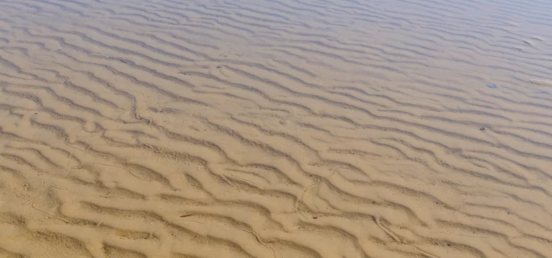 Close Up of Sea Beach Sand Patterns