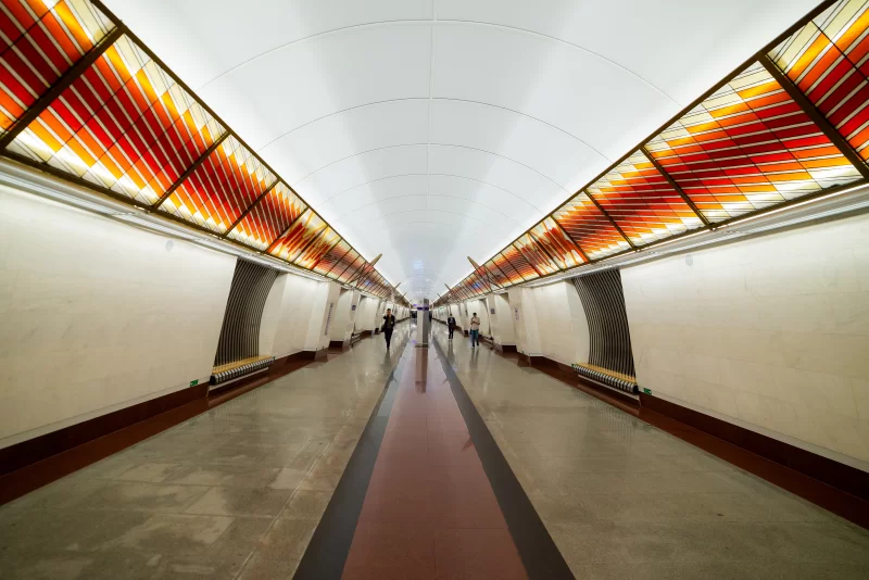 Станция Петербургского метрополитена Проспект Славы