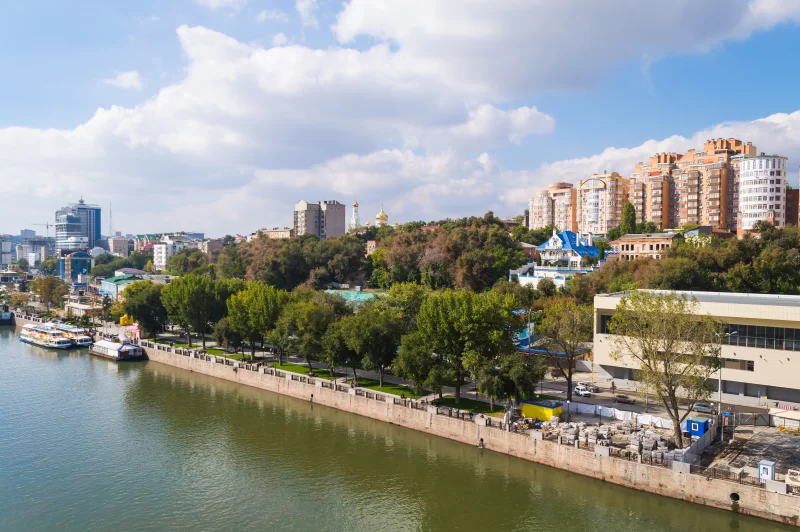 Набережная, набережная правого берега реки