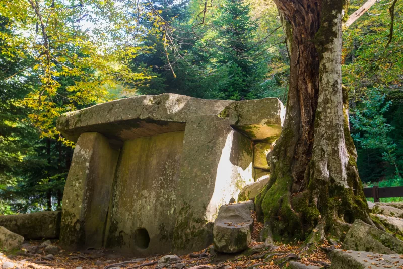Древний долмен в лесу Адыгея