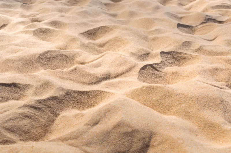Wavy Sand Texture on Beach