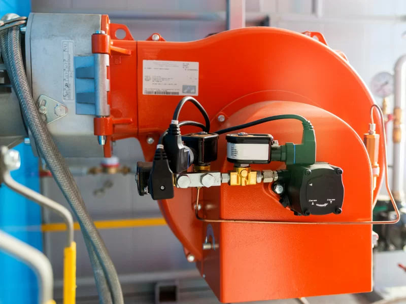 Современный газовый горелочный блок: детали и компоненты промышленного оборудования