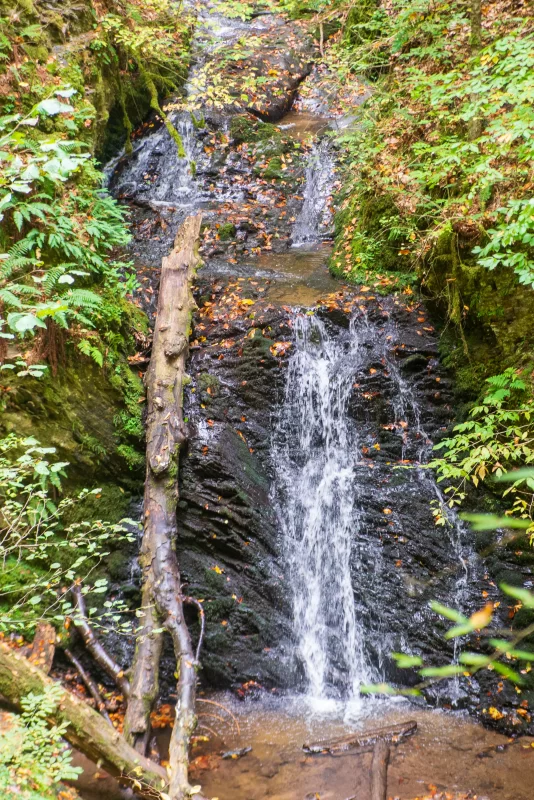 Осенний водопад в лесу Адыгеи